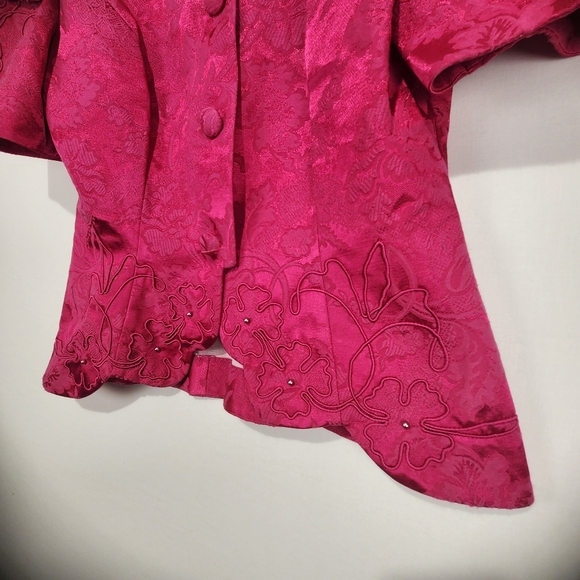 Nah Nah Women's Vintage Pink Short Sleeve Jacket Size 10 - Picture 4 of 9